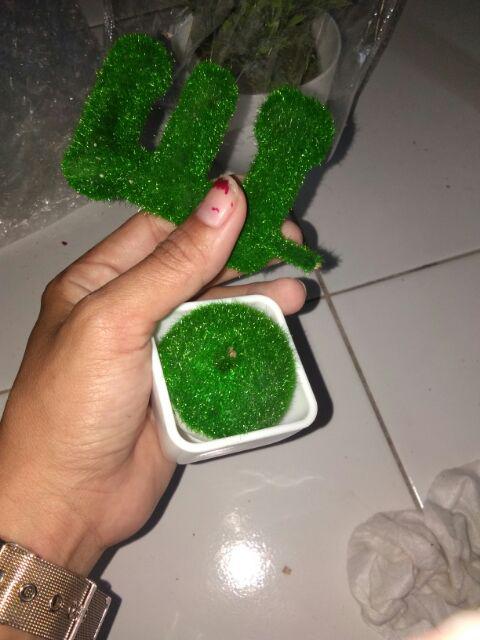 Bonsai Set Love Tanaman Huruf Artificial Home Artificial Flower Dekorasi Shabby Chic