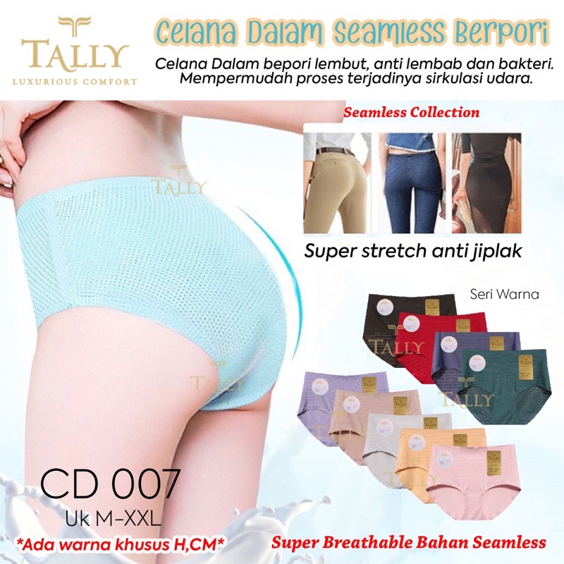 CD | Celana Dalam Seamless TALLY 007 &amp; 008 tanpa Jahitan M-XXL