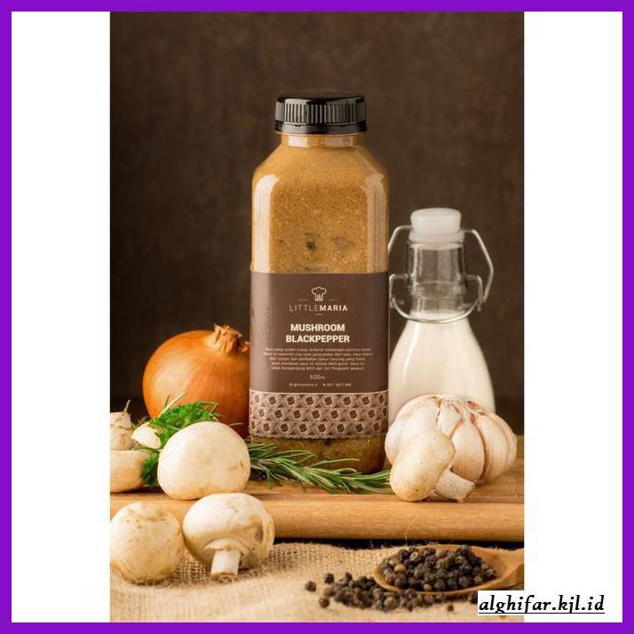 

gnidderdsaus- littlemaria blackpepper sauce/saus lada hitam 500g -asliiiiii.