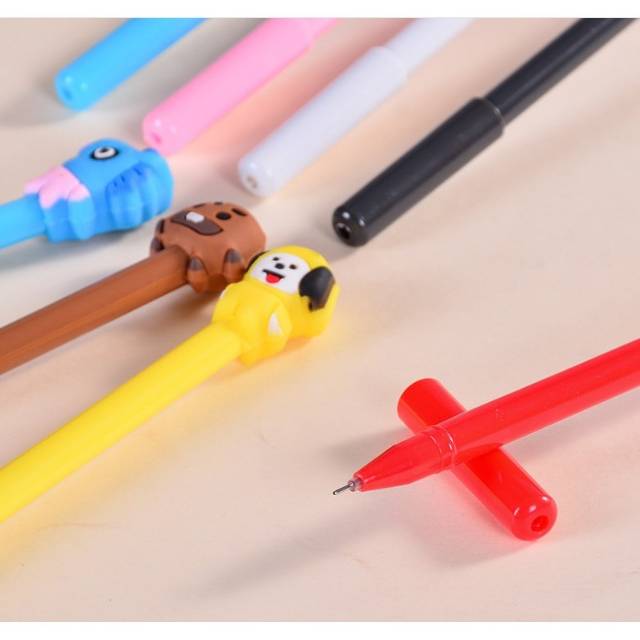 PENA GEL KPOP BTS BT21 0.5MM STANDAR INTERNASIONAL PULPEN