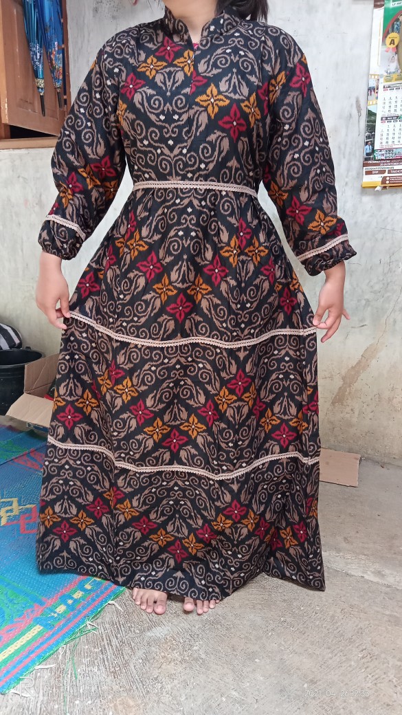 Gamis Batik Manggar, Padi,sekar,cantik,kubis,kipas,daun,kupu,nadine,gendis