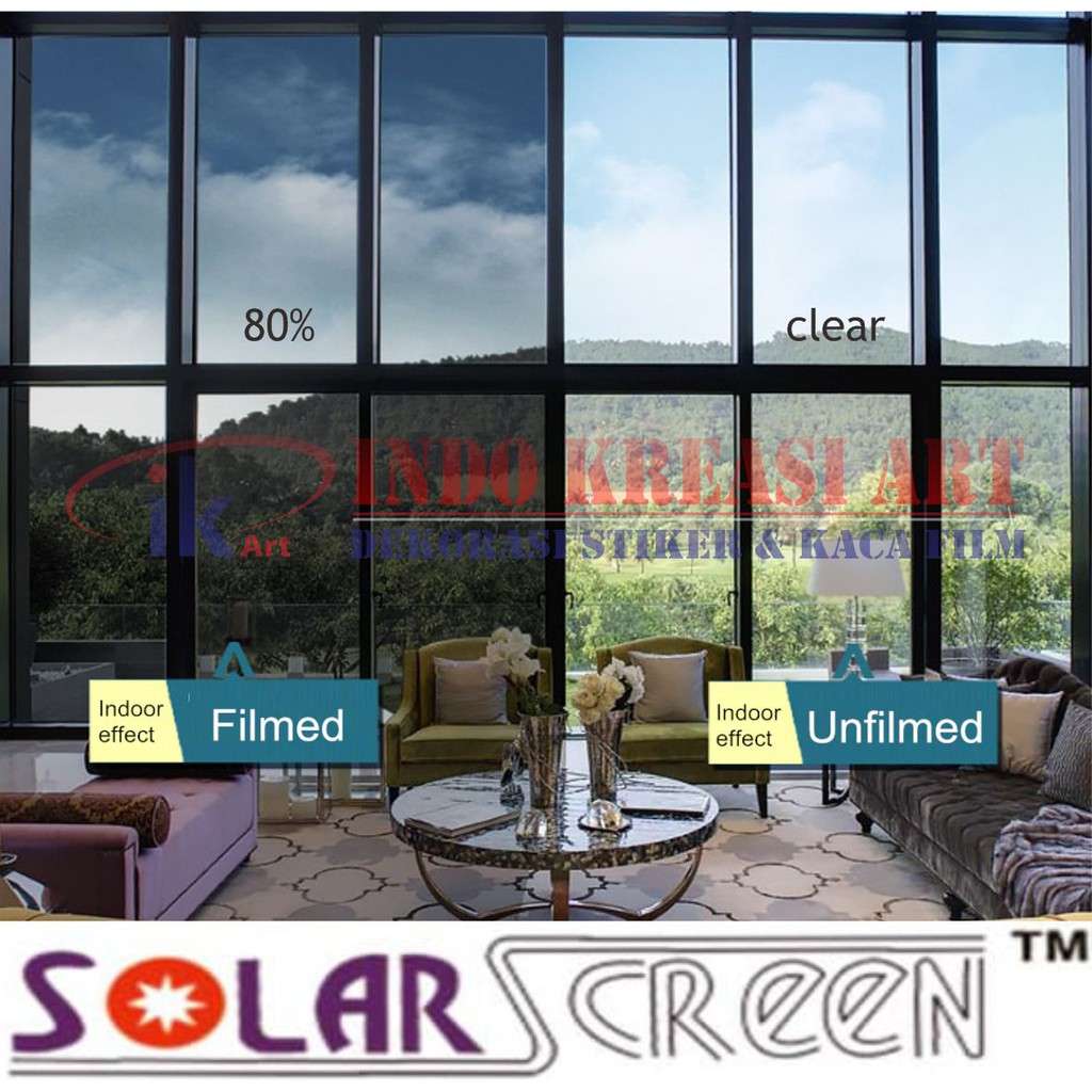 KACA FILM GEDUNG RUMAH MOBIL SPARTA PREMIUM SOLARSCREEN PLATINUM TOLAK PANAS ANTI UV TINGGI