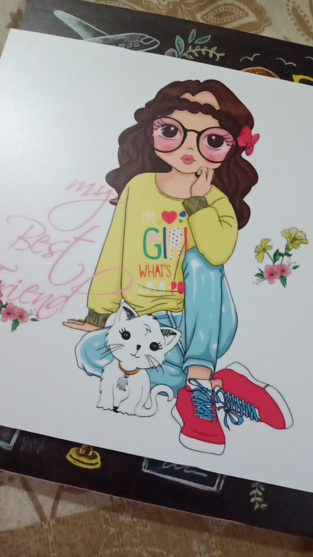 Wooden Projects Pajangan Dinding Rumah Hiasan Dekorasi Kamar Wall Decor Vector Girl Quote - Grw