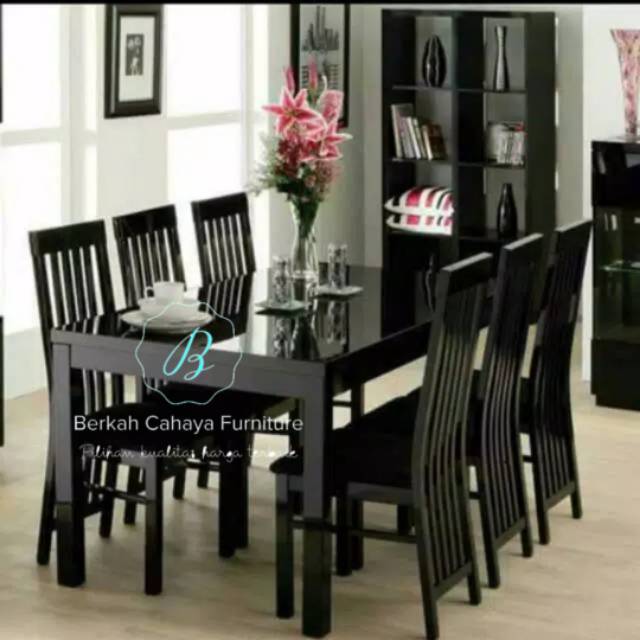 Meja makan 6 kursi balero jati jepara