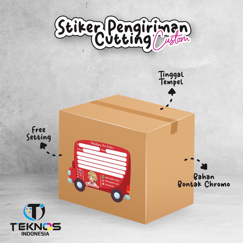 

STIKER STICKER LABEL PENGIRIMAN ONLINE SHOP CUTTING CUSTOM