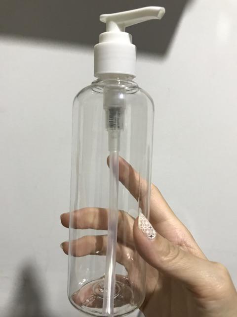 Botol Pet 250 Ml Bening Tutup Pump Putih