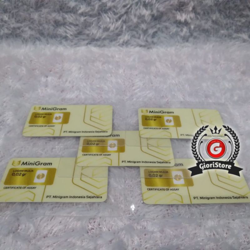 MINIGRAM / BABYGOLD 0.02 Gram Logam Mulia Emas Asli 24 Karat Bersertifikate