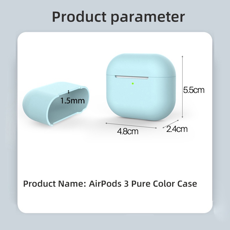 Airpods Pro softcase Silicone silikon Cover Case Untuk Apple Airpods Pro Case Stiker Bluetooth Case Untuk Airpod Untuk Air Pods Pro Earphone Aksesoris Kulit dust proof Airpods  Liquid Soft casing Case Airpods-3