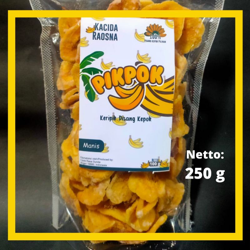 

Kripik Pisang Kepok Manis 250g