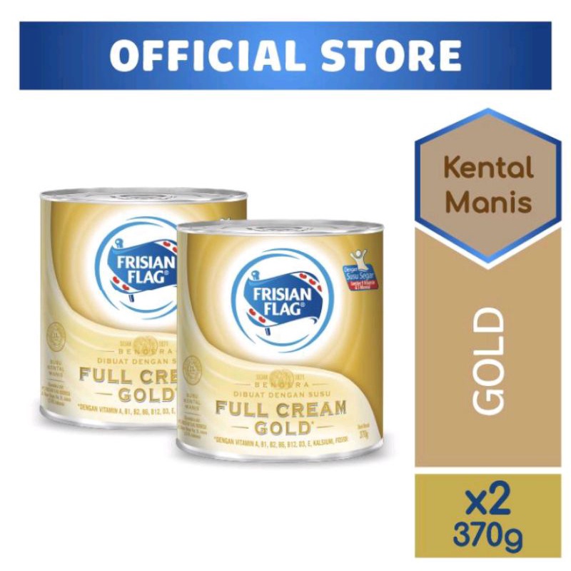 

Frisian Flag Susu Kental Manis Full Cream Gold Kaleng 370gr x2