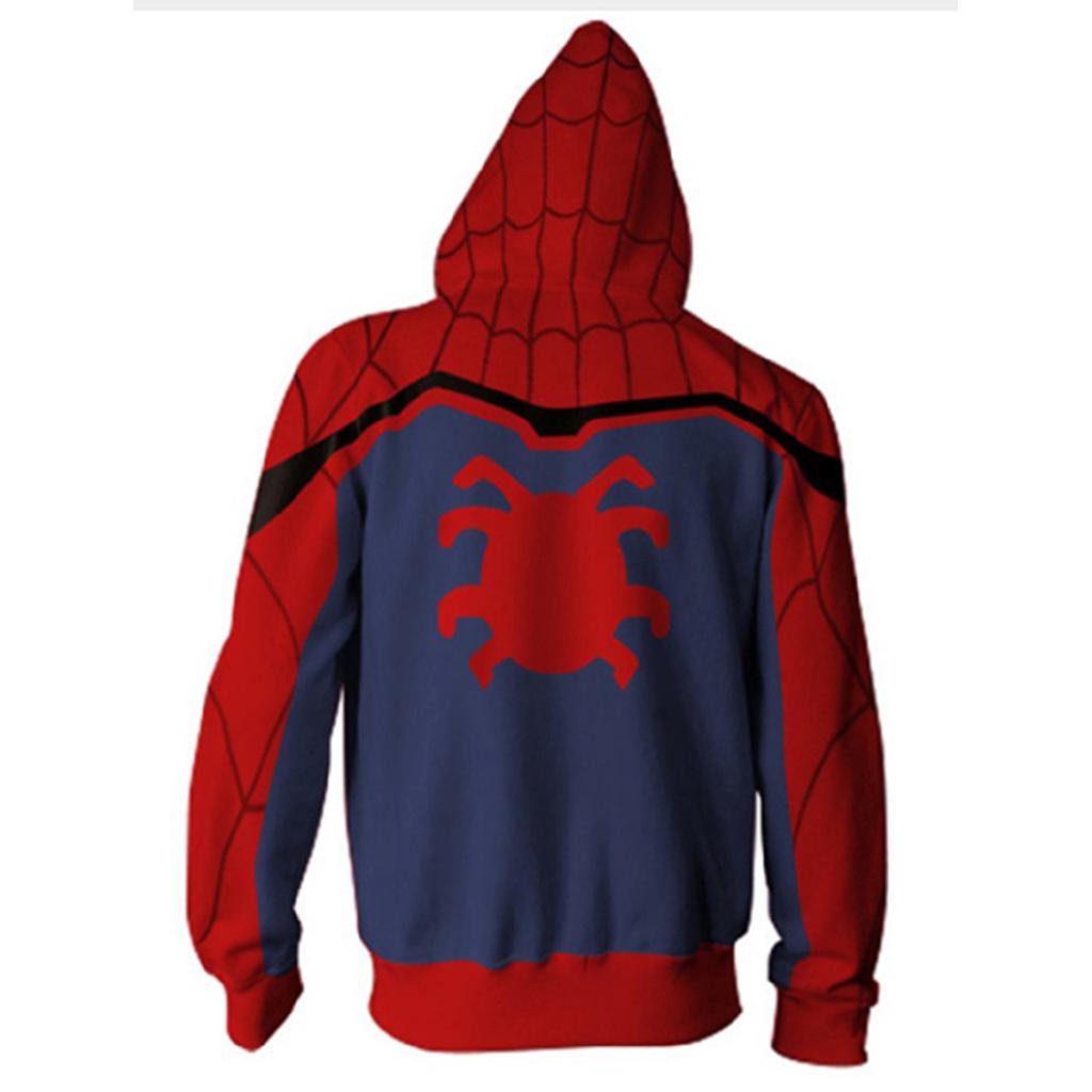 Sweater Kaos Hoodie Gambar Spiderman 3D Warna Merah untuk Sweater Kaos Hoodie Gambar Spiderman 3D Warna Merah untuk
