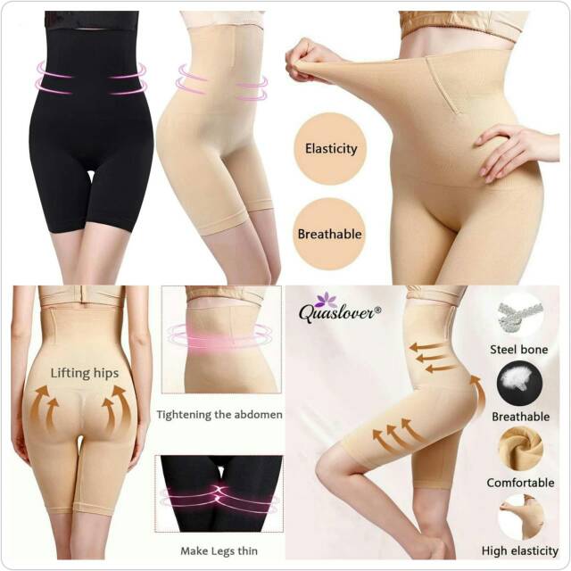 KORSET CELANA MUNAFIE HIGH WAIST BERTULANG - CORSET PELANGSING PERUT BUTT LIFTED SAMPAI PAHA