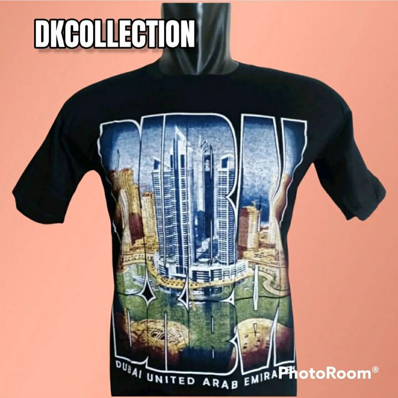 Kaos hitam dubai  oleh oleh dubai souvenir dubai baju dubai hitam