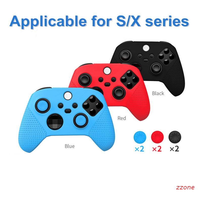 zzz Silicone Protective Case Anti-slip Handle Cover Shell Controller Skin For -Xbox Series X S Game Accessories