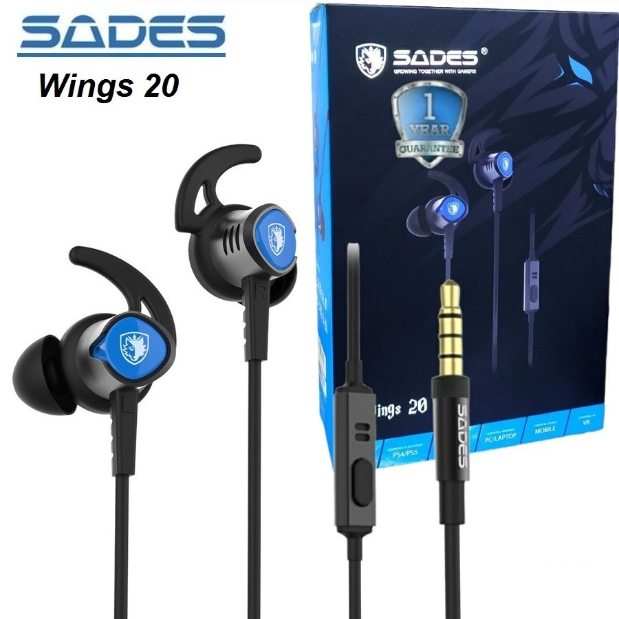 Wings 20 Sades Gaming Earphone Headset Wings20 SA 606