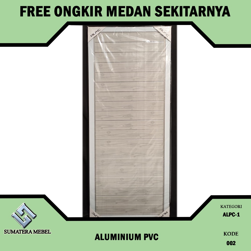 PINTU KAMAR MANDI ALUMINIUM PVC - PINTU KAMAR MANDI (70X200) 1 SISI