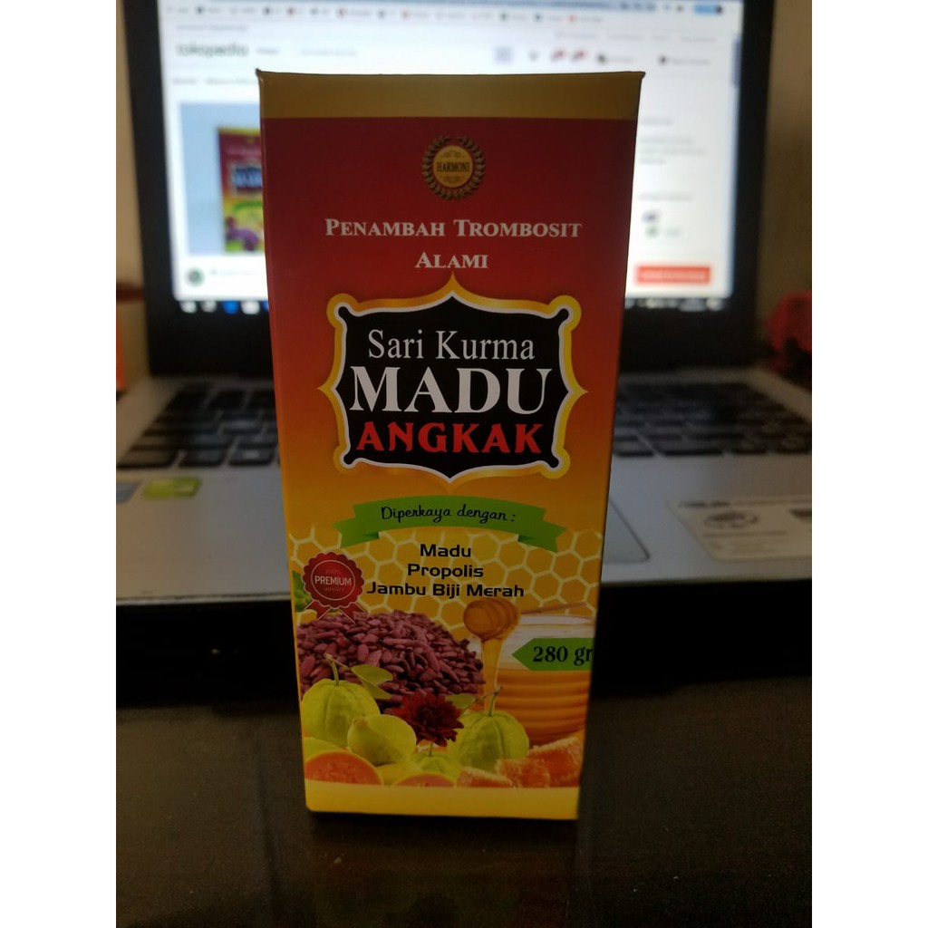 

280 gram sari kurma madu angkak plus propolis jambu biji (DBD) asli