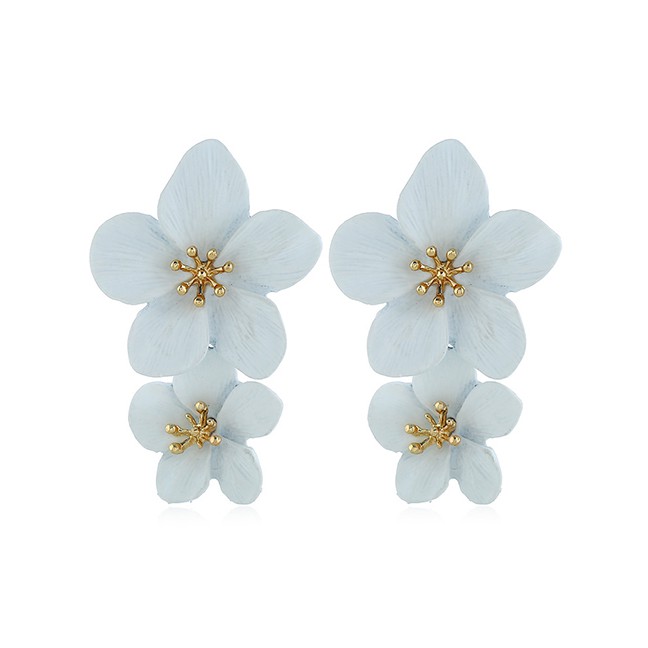LRC Anting Tusuk Fashion Flower Spray Earrings F4930X