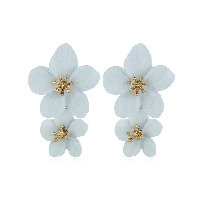 LRC Anting Tusuk Fashion Flower Spray Earrings F4930X