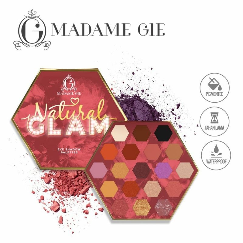 MADAME GIE Natural Glam - Make Up Eyeshadow Palette Palet Pallette