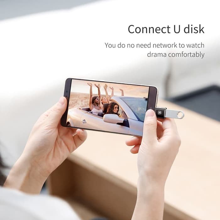 BASEUS USB FEMALE TO OTG TYPE-C FOR FLASHDISK HARDDISK PORT CATOTG-01