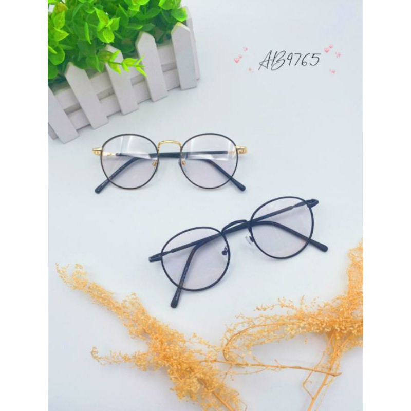 FRAME KACAMATA KOREA BULAT 9765 LILO + LENSA PHOTOCROMIC ( NORMAL ) NO MINUS DAN ANTI RADIASI