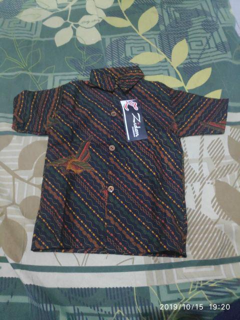 Kemeja Hem Batik Anak Size 0 (0,5 Bulan - 1.5th)