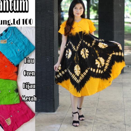 ^PROMO^ FULAIZAH BATIK - Daster payung quantum kancing depan busui bumil santung halus ..,..