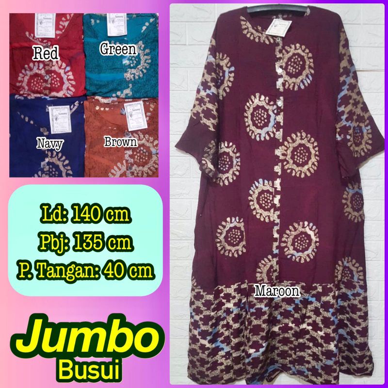 Daster Jumbo Sammy long dress bagus