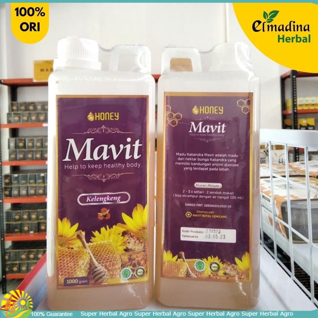 

Sedia MAVIT Kelengkeng / Madu asli murni 100% kemasan 1kg
