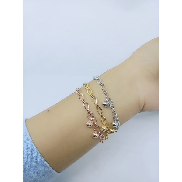 gelang perak asli lapis emas/gelang perak nori oval holo ukir 2bel/gelang asli silver 925/gelang fashion wanit