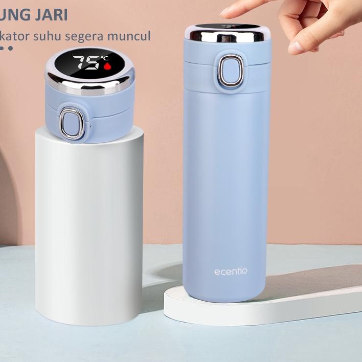 ☻ ecentio termos mini air panas 400ml Led Penutup peluru Termos Air Panas 304 stainless Vacuum Flask