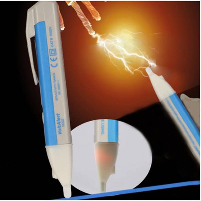 Tespen DC AC Alat Cek Arus Listrik Tespen Detektor Voltase Tespen Kebel Putus Voltage 90-1000V