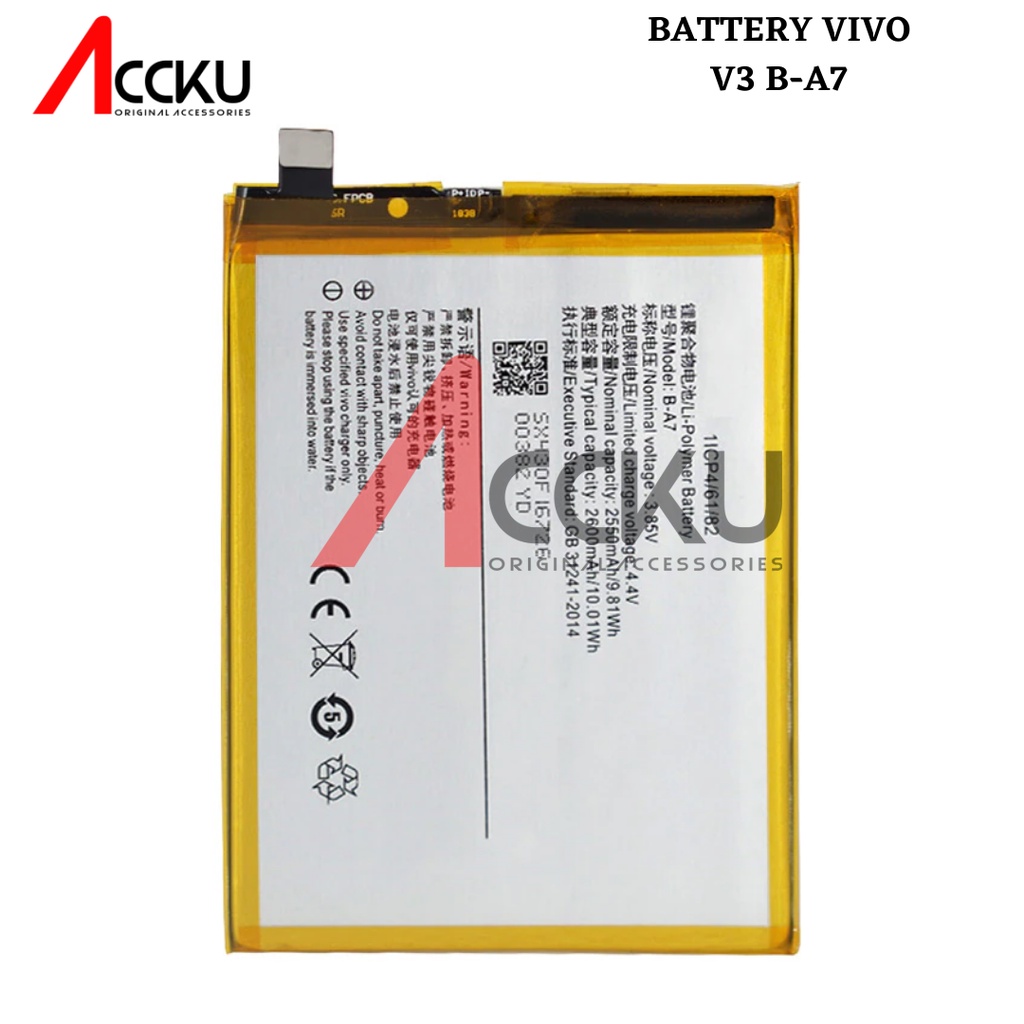 BATTERY VIVO V3 BATERAI VIVO V3 BATERAI VIVO B-A7 ORIGINAL  99