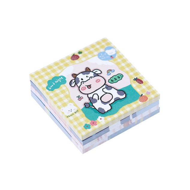 

J2 - Sticky notes milky cow Memo tempel cute cartoon ja