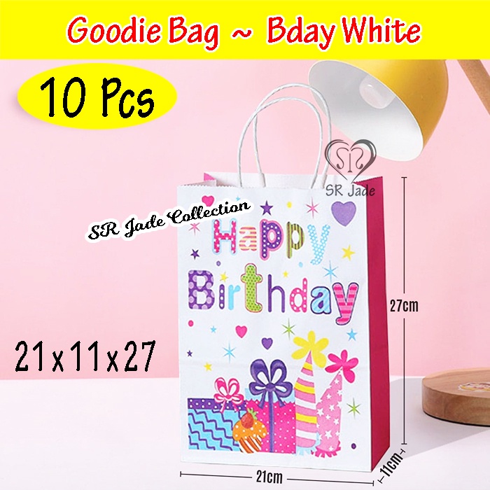 

Goodie Bag Ultah Birthday Tas Kado Paper Bag CNY Kantong Kertas Lucky Cat Fu Happy Kids