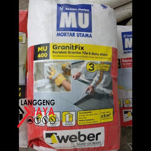 Promo Mortar Utama 400 Perekat Granite Tile Langgeng-