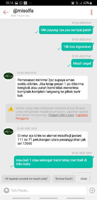 Payung Golf Besar Payung Jumbo Dan Payung Hujan (min. 2pcs)