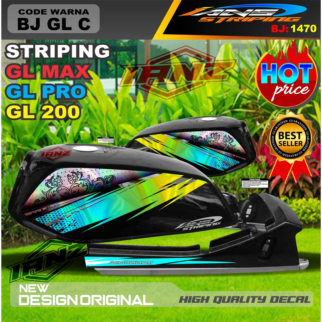 STIKER STRIPING GL HOLOGRAM / STRIPING GL PRO MAX VARIASI HOLOGRAM / STRIPING GL