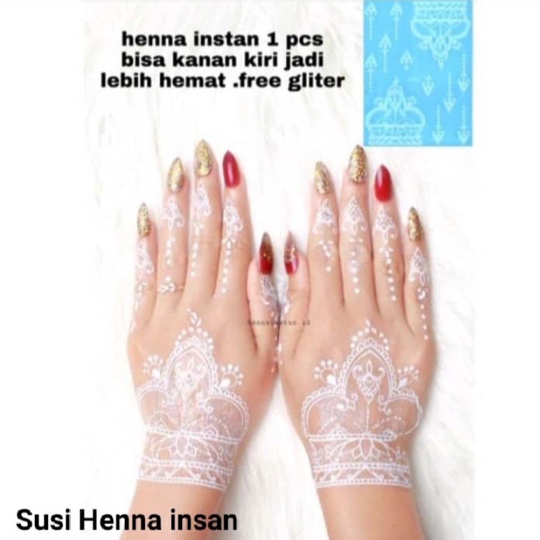 Henna instan pengantin Henna weddinghenna tatoHenna tempelfree gliter
