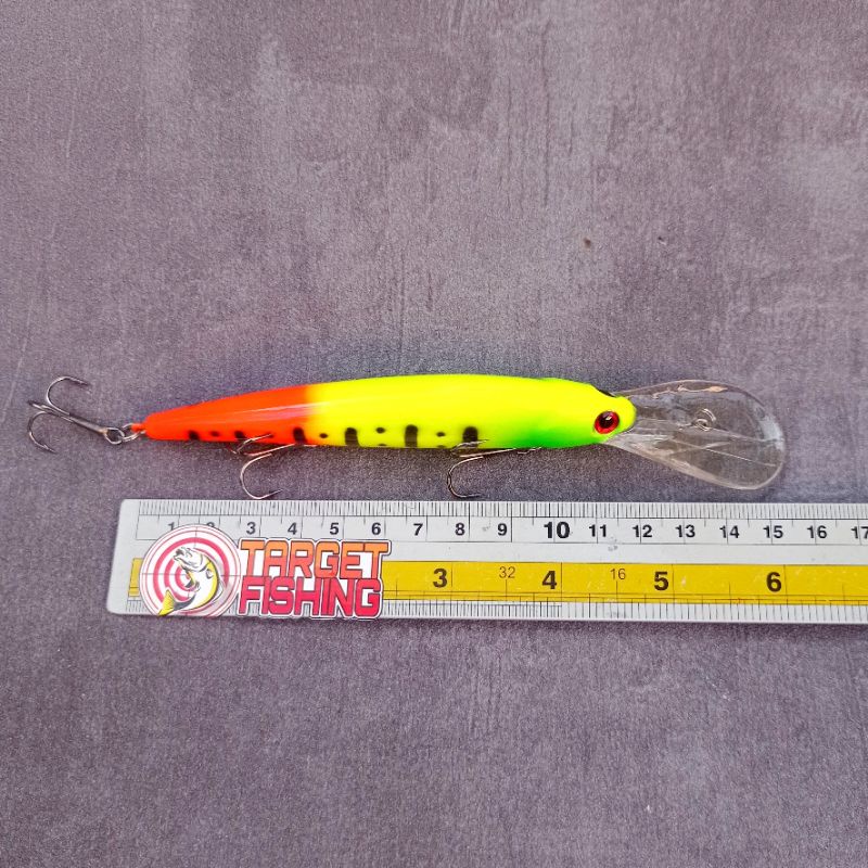 Umpan Trolling Rattle 3meter - Lure Trolling Untuk Muara &amp; Laut 12cm 20gram