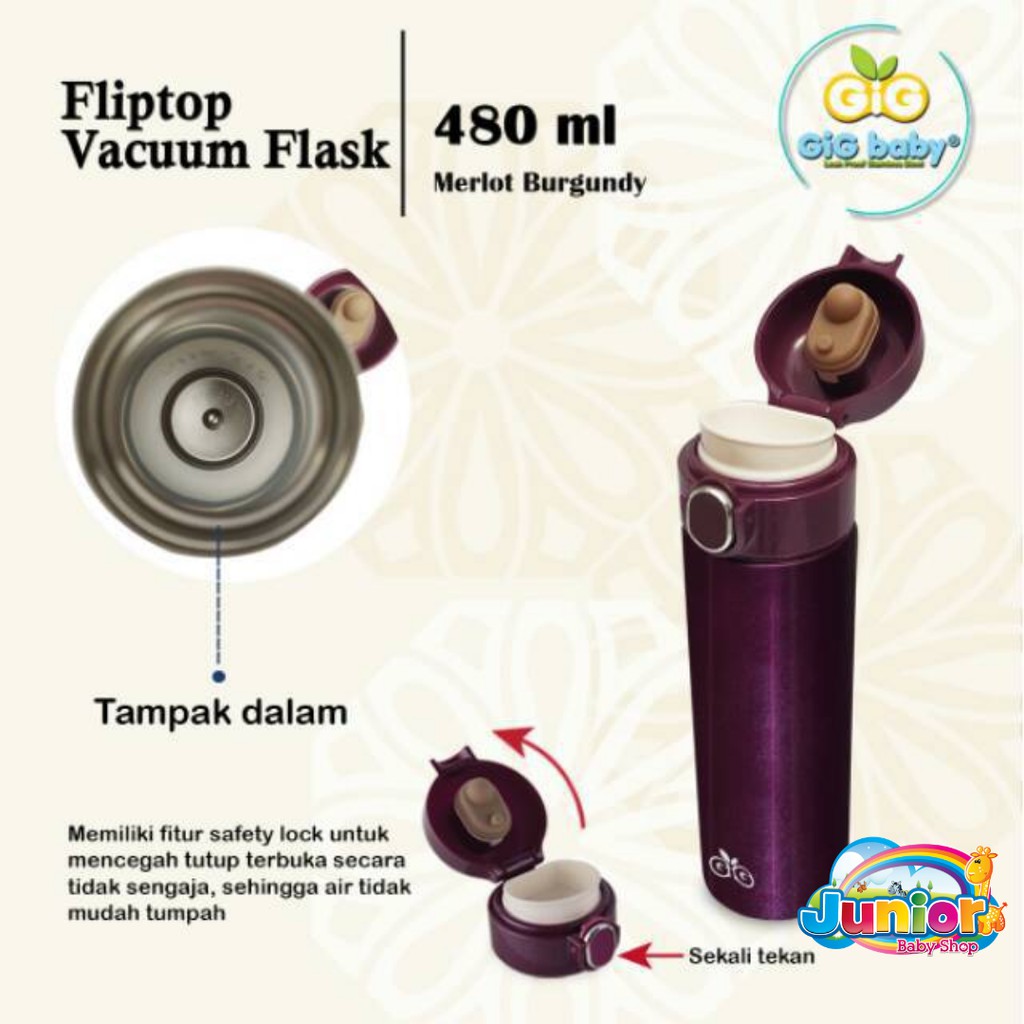 Gig Baby Fliptop Vacum Flask 480ml