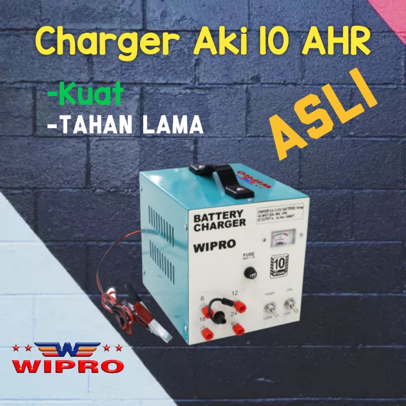 PROMO Charger aki 10 AHR WIPRO