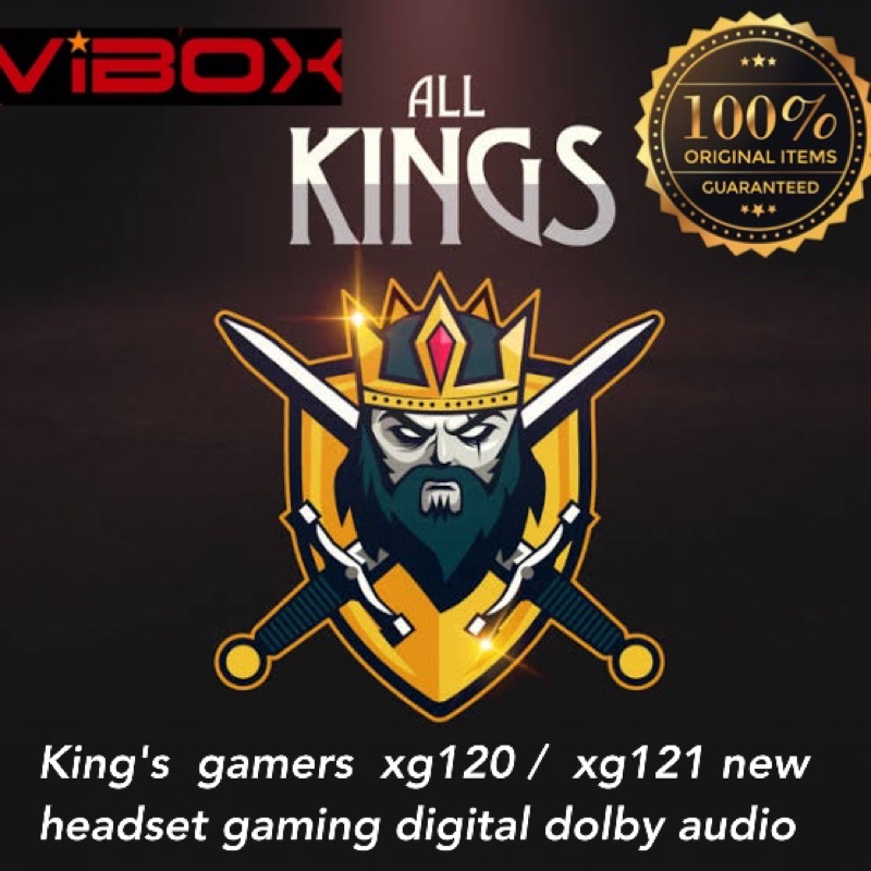 PROMO HEADSET GAMING XG120 / XG121 BY VIBOX EARPHONE THE REAL SOUND FOR KING'S GAMERS