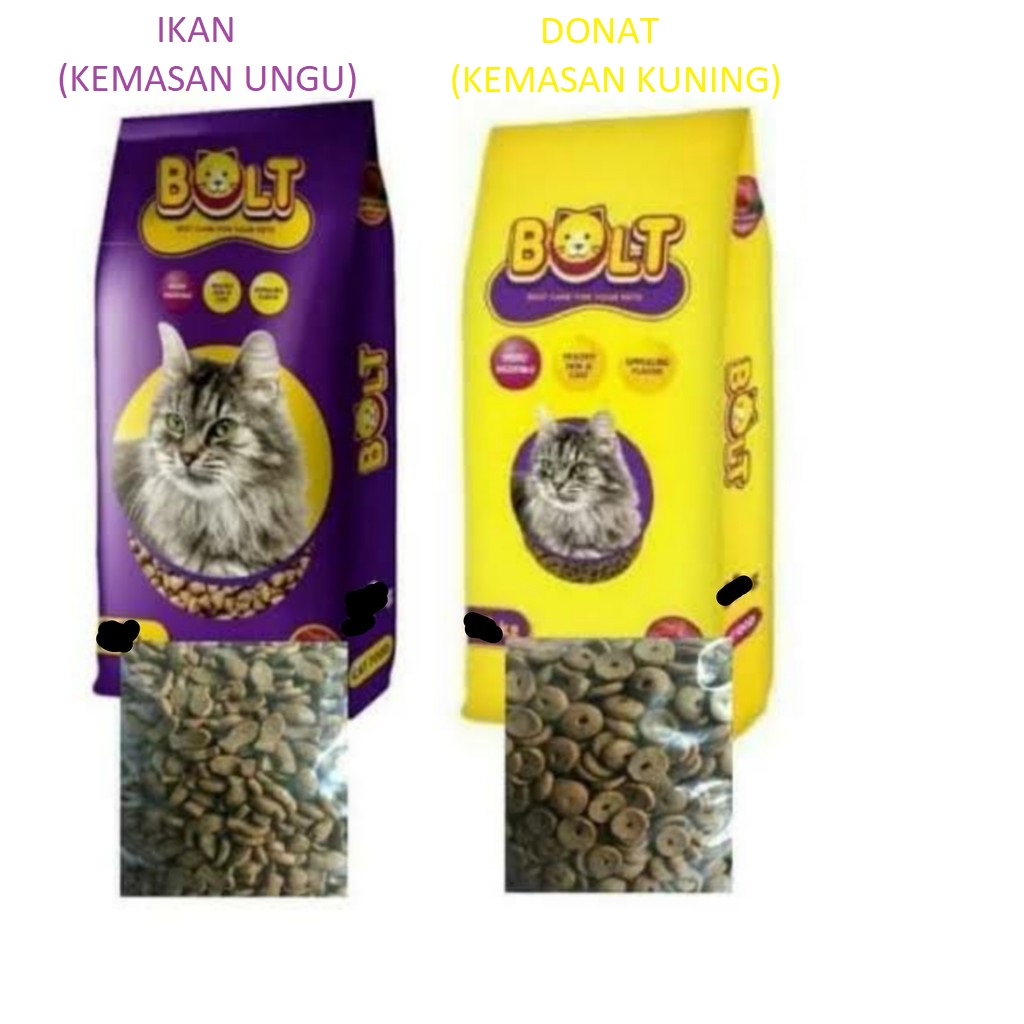 PH.Medan Bolt Tuna Repack Makanan Kucing Kering 1kg