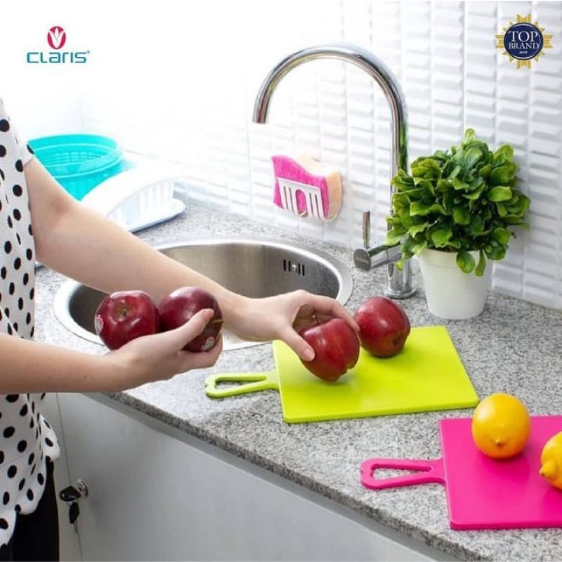 Claris Talenan Delica 2407 Plastik Anti Bacterial Tebal Unik Warna Biru