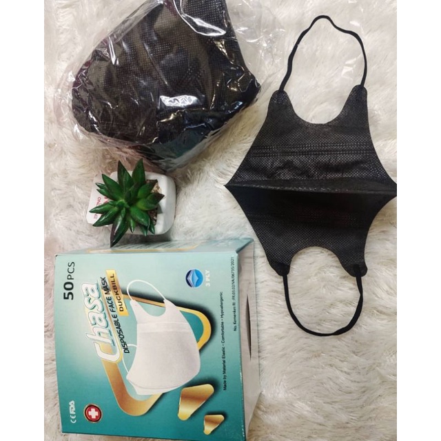 MASKER 3 PLY DUCKBILL DEWASA CHASA ISI 50 PCS PER BOX PREMIUM