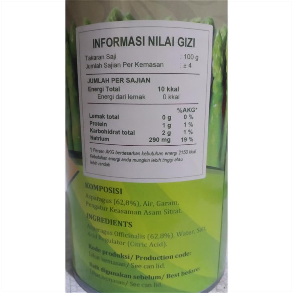 ASPARAGUS KALENG - CANNED 430 GR IMPERIAL HALAL IMPORT PREMIUM ENAK