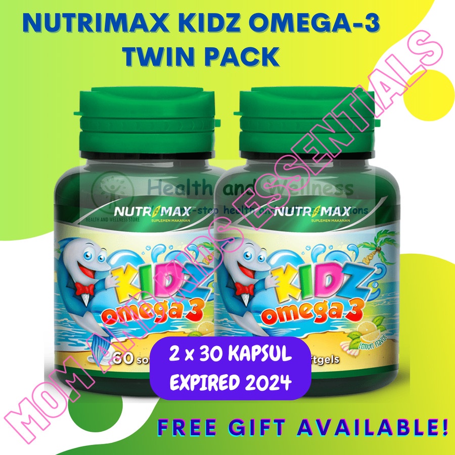 Jual NUTRIMAX KIDZ OMEGA 30 KAPSUL TWIN PACK VITAMIN OMEGA 3 MINYAK