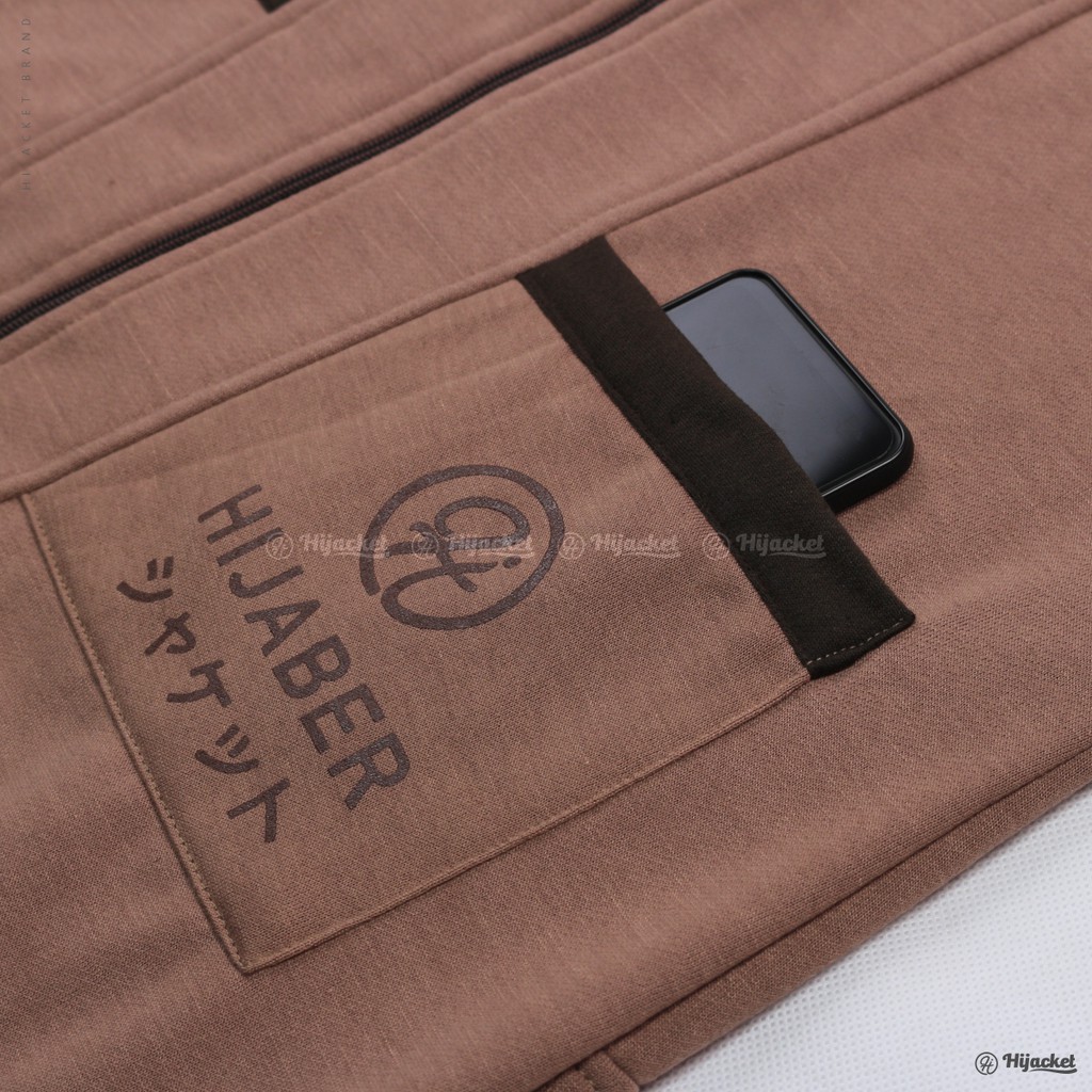 HIJACKET® ORIGINAL YUKATA BROWN JAKET WANITA JAKET MUSLIMAH HIJABER PERTAMA DI INDONESIA-7